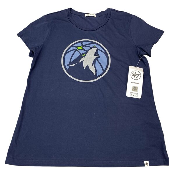 Minnesota Timberwolves Womens T-Shirt Atlas Blue - Size Medium MSRP: $35 - Picture 4 of 16